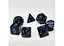 Набір кубиків Opaque 7 Dice Set - Black (w-blue) , 7 шт. (g7dopaq12) - мініатюра 4
