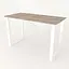 Письменный стол Ferrum-decor Драйв 750x1400x700 Белый металл ДСП Дуб Сонома Трюфель 16 мм (FRD-103210) - миниатюра 2