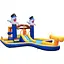 Парк з водними гірками Costway Dolphins 7-в-1 з басейном і водометом - мініатюра 1