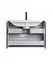 Тумба Мойдодир Paula 70-A з умивальником Cosmopolitan 70 Білий/графіт - мініатюра 5