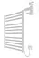 Электрический полотенцесушитель HF Oxford 770x530 white matte 6.1.0201.06.WM, Белый матовый, универсальное (коннектор), Электронный - миниатюра 1