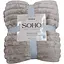 Плед Soho Soft Home 200x230 см Streak Beige (A120097) - мініатюра 1
