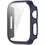 Чохол накладка DK Пластик Soft-Touch Glass Full Cover для Apple Watch 45mm (dark blue) - мініатюра 1