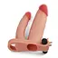 Насадка на член - Pleasure X-Tender Vibrating Double Penis Sleeve Flesh Add 1 Love Toy 66-LV314100 91732 - мініатюра 3