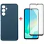Чехол для мобильного телефона Dengos Samsung Galaxy A16 5G Carbon + glass (Blue) (DG-KM-122) - миниатюра 1