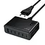 Адаптер мережевий HOCO Modern PD 6-port desktop charger C150A |1USB/5Type-C, 45W/3A, PD/QC| - мініатюра 1