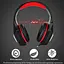 Провідна ігрова гарнітура Hunterspider Gaming with LED V1, USB, 3.5mm, 2m, black-red - мініатюра 10