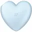 Вакуумный стимулятор-сердце с вибрацией Satisfyer Cutie Heart Blue - миниатюра 4
