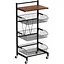 Стеллаж Costway Vroda мобильный в стиле Loft - миниатюра 1