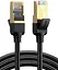Патч корд Ugreen NW107 мережевий кабель 10 Гбіт\с Ethernet RJ45 Cat 7 1м Black (NW107) - мініатюра 1