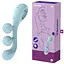 Вібратор для потрійної стимуляції Satisfyer Tri Ball 2 20.5 см блакитний - мініатюра 2