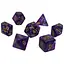 Набір кубиків Pearl 7 Dice Set - Dark Purple (w-gold) , 7 шт. (g7dpearl13) - мініатюра 1