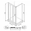 Боковая стенка Eger Lexo 80x195 см 599-800/1, прозрачный, хром - миниатюра 2