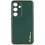 Шкіряний чохол Epik Xshield для Samsung Galaxy S24 Зелений / Army Green - мініатюра 1