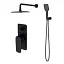 Комплект для ванни та душу прихованого монтажу Cersanit Larga S952-031 СЕТ B344 зі змішувачем Чорний 30412 - мініатюра 1
