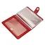 Обложка на документы кожаная на кнопке HC0035 красная - миниатюра 3