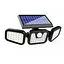 Вуличний потрійний світильник Solar FL-1725A на сонячній батареї з датчиком руху - мініатюра 1