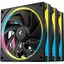Комплект вентиляторів Deepcool FL12SE 3IN1 для корпусу 3*120x120x25мм, HB, 400~1900 RPM±10%, - мініатюра 1