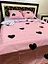 Постельное белье хлопок Счастливый Полутораспальное 150 x 220 Бязь Розовое 50 х 70 - миниатюра 1
