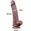 Фалоімітатор з присоскою LoveToy Nature Cock 29.5 см тілесний - мініатюра 20