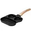 Порционная сковорода 3 секции фигурная сковорода Черный - миниатюра 1