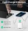 Адаптер питания для телефона Ugreen CD170 White USB+USB Type-C Wall Charger 36W 3A - миниатюра 3
