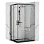 Душевая кабина Rea Punto 80x100 black REA-K4806, Черная, Универсальная, прозрачная - миниатюра 1