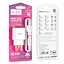 Блок живлення мережевий Hoco C106A Leisure + Type-C single port charger 1USB 10.5W білий - мініатюра 9