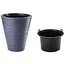 Горщик для квітів Form-Plastic Sahara-35 21 л антрацит (2721-014) - мініатюра 1