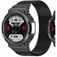 Ремешок DK для Xiaomi Amazfit T-Rex 2 (A2169) Metal Milanese Loop Magnetic (black) - миниатюра 2