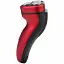 Электробритва Новый Харьков НХ-8527 Fanat Red, 6W, роторная, сухое бритье, 3 головки для бритья, двойные лезвия, повторение контуров лица, индикатор работы/включения, триммер для висков - миниатюра 4