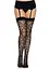 Чулки Leg Avenue Heart net thigh highs Black One size - миниатюра 4