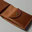 Кожаный кошелек Mini с монетницей светло-коричневый - миниатюра 5