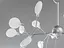 Інноваційна люстра "Світлячок", 27 ламп, колір-хром сатин - мініатюра 3