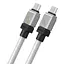 Кабель Baseus CoolPlay Series USB-C - USB-C 100 W 1 метр белый CAKW000202 - миниатюра 1