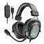 Игровые наушники с микрофоном Fifine H-6B RGB USB 7.1 Black - миниатюра 1