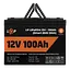 Акумулятор LP LiFePO4 12V (12,8V) - 100 Ah (1280Wh) (Smart BMS 100А) з BT пластик для ДБЖ - мініатюра 2