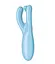 Вібратор для клітора Satisfyer Threesome 4 14 см блакитний - мініатюра 2