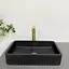 Умивальник VBI Florentia black matt накладний VBI-015001, Чорний матовий - мініатюра 3