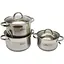 Універсальний набір каструль з кришками Bohmann BH-0715 з нержавіючої сталі з антипригарним покриттям - мініатюра 1