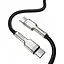 Кабель Baseus Cafule Metal Type-C to Type-C 100W (1m) black (CATJK-C01) - мініатюра 4