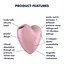 Вакуумний стимулятор клітора з вібрацією Satisfyer Cutie Heart рожевий - мініатюра 3