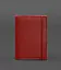 Шкіряна обкладинка для паспорта 1.0 червона краст - мініатюра 1