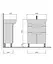 Тумба Мойдодир Тетріс 60 з умивальником Arteco 60 Білий - мініатюра 2