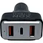 Автомобільний зарядний пристрій XON MaxCharge Type-C 75W Type-C PD30 + 2 x Type-A 15V/1.5A Black (5060948063517) - мініатюра 3
