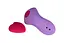 Вібратор FairyGasm HeartGem 10 см фіолетовий - мініатюра 3