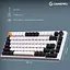Клавіатура бездротова ігрова механічна GamePro MK-160-W Pro White-Black QLAB Orange Switches Hot-Swap - мініатюра 13