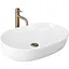 Умивальник Rea Cleo 60 white matt накладний REA-U9653, Білий матовий - мініатюра 1