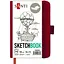 Скетчбук  Santi  для графіки 10×15 см 100 аркушів сливовий (743359) - мініатюра 1