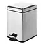 Відро для сміття Gedy Argenta з педаллю 5 л (2309-13) Хром - мініатюра 1